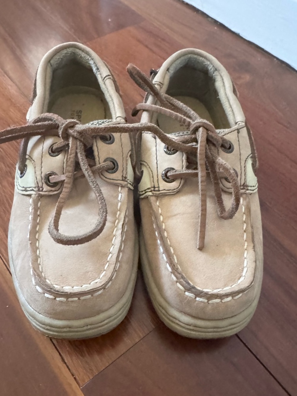 Sperry Bluefish Tan Boat Shoes Little Kids 10.5